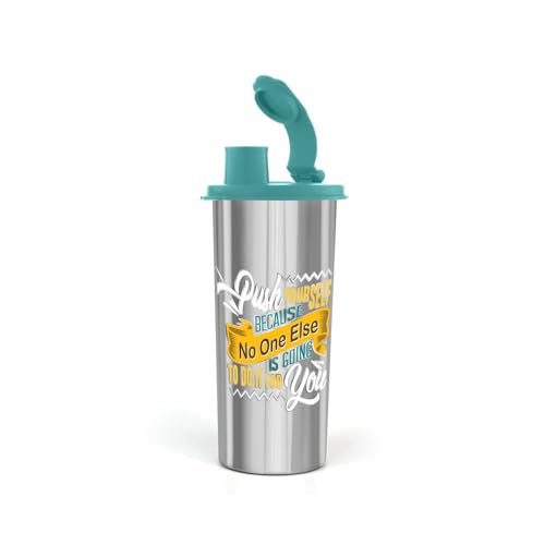 Image of SignoraWare Jumbo Stylish Stainless Steel Sipper | Airtight & Leakproof Lid | Easy to Clean & Carry | Ideal for Kids, Office, Gym, Travel, School & Outdoor Use (500ml | Green)