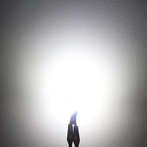 Alla Lighting Miniature T15 Wedge 912/921 Led Bulbs 12V, 6000K Xenon White Back-Up Reverse, 3Rd Brake Lights Smd Super Bright W16W Lamps Replacement #TOP5