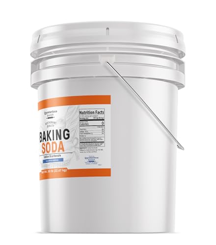 Unpretentious Baker Baking Soda, Cooking, Baking, Cleaning, 5 Gallon Bucket (800 Ounce)