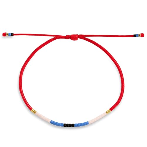 Genérico Pulsera Ojo turco, Boho Chic con Cuentas Delica Japonesas, Cordón...