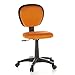 hjh OFFICE 670140 Sedia da ufficio per bambini KIDDY TOP tessuto arancione, regolabile in altezza, ergonomica, imbottita, resistente