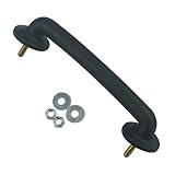 Front Hood Windshield Hold Down Bracket Fits 1997-2018 Wrangler TJ JK, Strap Black Hood Iron Footman Loop Handle, Replaces 55176422