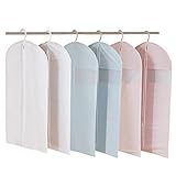 6 PCS Kleidersack Select Zone 60 x 90 cm Wasserdichte Mottensichere Kleiderhülle mit Reißverschluss für Anzug und Kleid