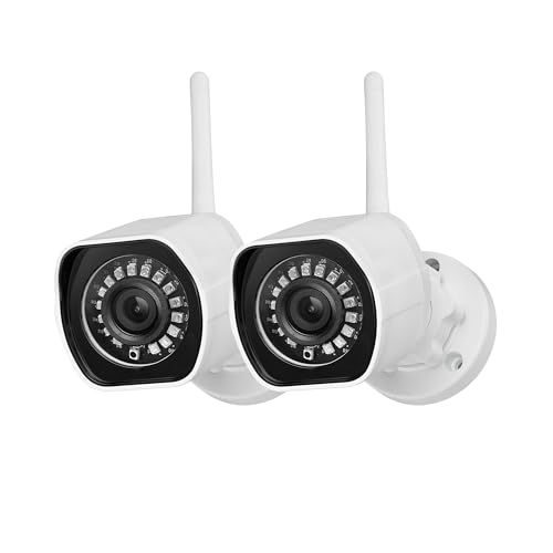 Zmodo Outdoor Security Camera Wireless (2 Pack), 1080p Full HD Home Security Camera System, Works...