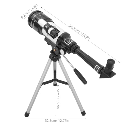 Telescopio astronómico refractor 70 mm con trípode y visor miniatura 2