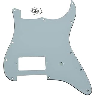 Dopro Pickguard pour guitare 11 trous ST Strat One Humbucker FD Delonge White Pearl - Les Beatles, Paul McCartney, John Lennon, RIngo Starr, George Harrison Dopro Pickguard pour guitare 11 trous ST Strat One Humbucker FD Delonge White Pearl – Image 2
