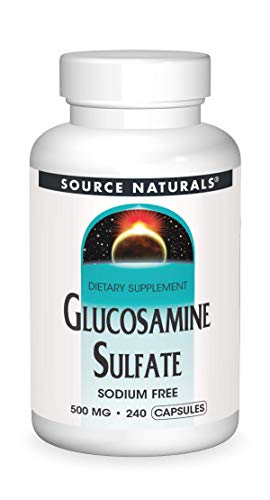 Source Naturals Glucosamine Sulfate, Sodium-Free 500 mg For Joint Support - 240 Capsules