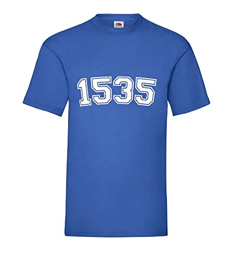T-shirt homme bleu roi XXXL vêtement grande taille manches courtes col rond