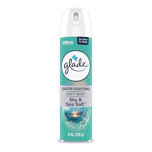 Glade Air Freshener Room Spray, Sky & Sea Salt Scent, Odor Fighting to Deliver Long Lasting Freshness, 8 Oz