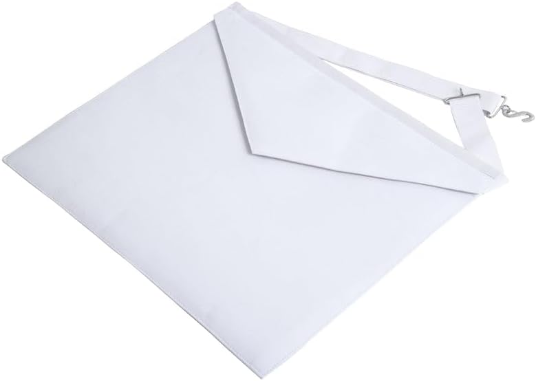 Bricks Masons Entered Apprentice Blue Lodge Apron - White