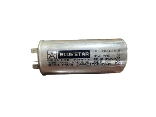 Image of Bluestar Air Conditioner Capacitor - 36 MFD, Alluminium