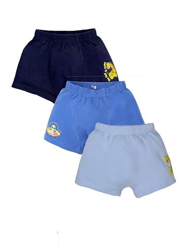 Image of KiddoPanti Boys Boxer Shorts Pack of 3 | Soft Cotton-Lycra Blend | Comfortable Fit with Bio Wash for All-Day Comfort | Kids Briefs