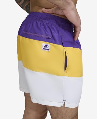 Starter Mens Quick Dry Lightweight Volley Colorbock Swim Trunk2