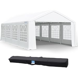 Quictent Premium 10x30 Party Tent Heavy Duty Outdoor Gazebo White Event Shelter Wedding Canopy Tent for Parties Carport BBQ with Removable Sidewall Windows & Storage Bags