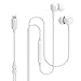 Dairle Słuchawki douszne do iPhone'a 12, słuchawki z mikrofonem z redukcją szumów z certyfikatem Mfi, stereo, bas, kompatybilne z iPhone 11 Pro, 11, XS Max, XS, XS, XS, XS, XR, X, 8,7, Plus (białe)