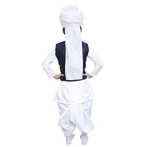 Image of ITSMYCOSTUME Ballroom Dance Boy Aqua Green Shirt Black Pant & Gallace Set Kids Fancy Dress Costume - (Material: Satin & Terricot)