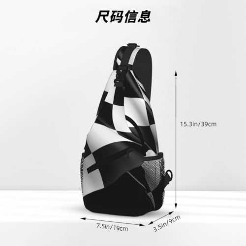 Bolso tipo bandolera negro para senderismo y viaje miniatura 4