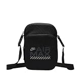Bolsa Transversal Nike Heritage Air Max 4 Litros Unissex (Preto, Único)