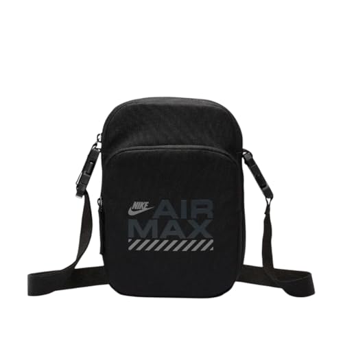 Bolsa Transversal Nike Heritage Air Max 4 Litros Unissex (Preto, Único)