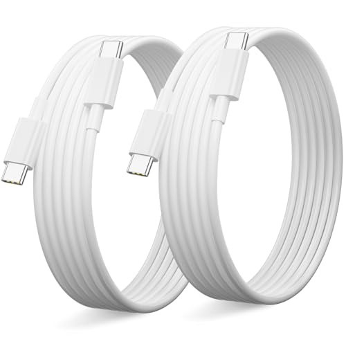 2Pack 3ft for Google Pixel Charger Cable 45W USB C to C Fast Charging Cable for Pixel 10 Pro XL 9 9a Fold 8a 8Pro 7 6a,Type C Charger Cord for iPhone 17 16 Pro Max Air iPad Galaxy S25 S24 Ultra,White