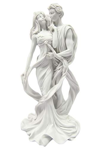 Estatua pareja romántica Art Deco 15.5 pulg