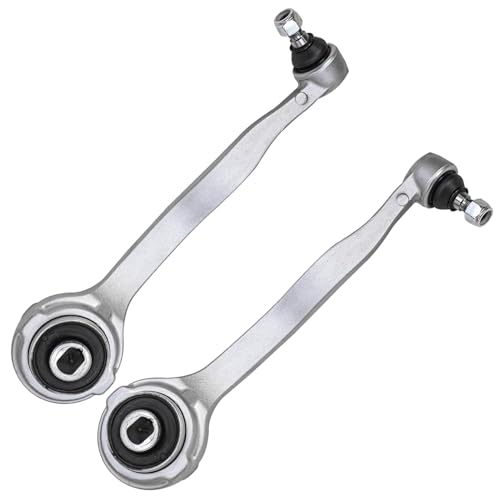 Image of Detroit Axle - 8pc Front End Kit for Mercedes-Benz C230 C240 C280 C320 C350 CLK320 CLK350, C32 CLK55 AMG, 2 Lower Forward Control Arms with Ball Joint 2 Sway Bars 4 Outer Inner Tie Rods Replacement