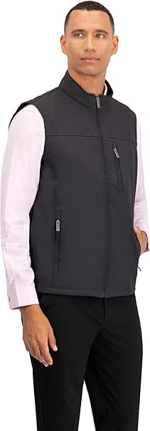 Image of REIMER | Men Softshell Vest Waterproof Windproof Thermal Neoprene Sleeveless Elegant Breathable Fit Zipper Pockets