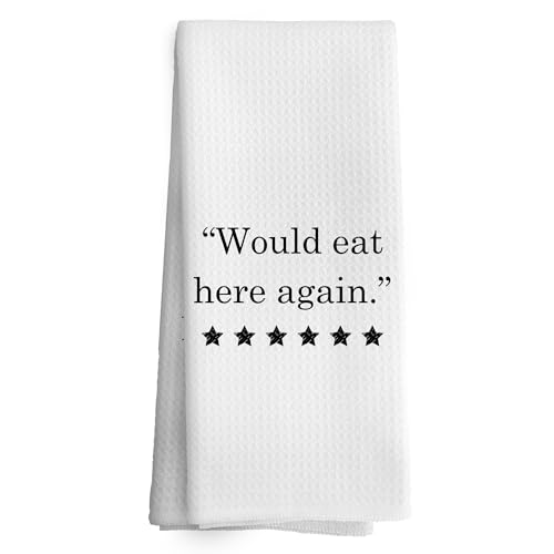 TAEDIN Funny Kitchen Towels Decor, Hostess Gift Hand Towel 16x24 Inches, Funny Dish Towels with Sayings Decorative Absorbent Dishcloths Tea Towels for Kitchen Decor