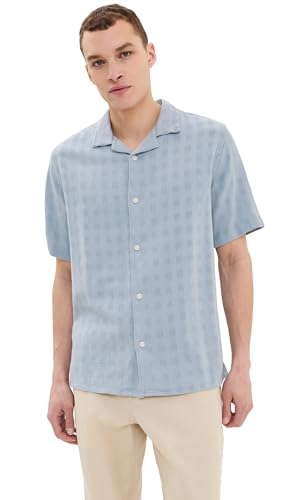 Wax London Men's Open Weave Grid Didcot Shirt