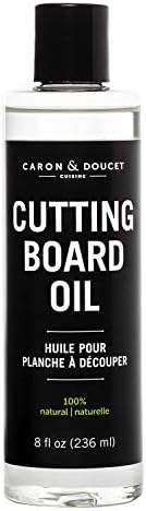 Caron & Doucet - Cutting Board & Butcher Block Conditioning & Finishing Oil | 100% Coconut Derived & Vegan, Best for Wood & Bamboo Conditioning & Sealing | Does NOT Contain Mineral Oil!