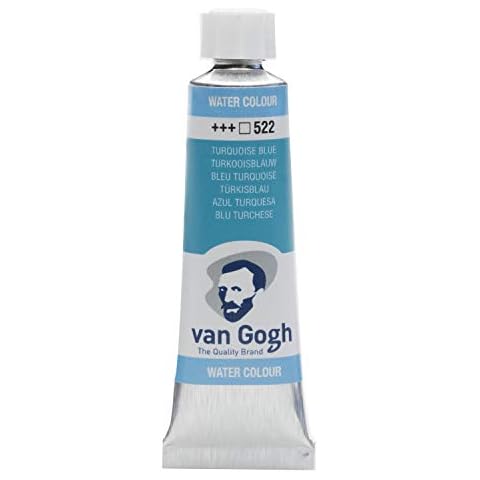 Van Gogh Watercolour Tube 10 ml Turquoise Blue 522 Cover