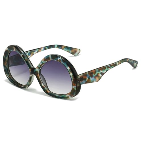 helena Big Retro Oval Round Gradient Sunglasses Womens Mens Vintage Trendy Oversized Sunnies Trendy Outdoor Eyewear