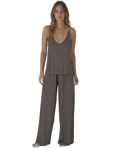 Pyjama femme en viscose fluide pour vos soirées de détente à la maison