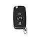 PHONILLICO Schlüssel für Audi A3 8p S3 A4 8e b6 8h S4 A2 8z A6 4b S6 RS6 A8 4d TT 8n | 3 Tasten | Fernbedienung Autoschlüssel