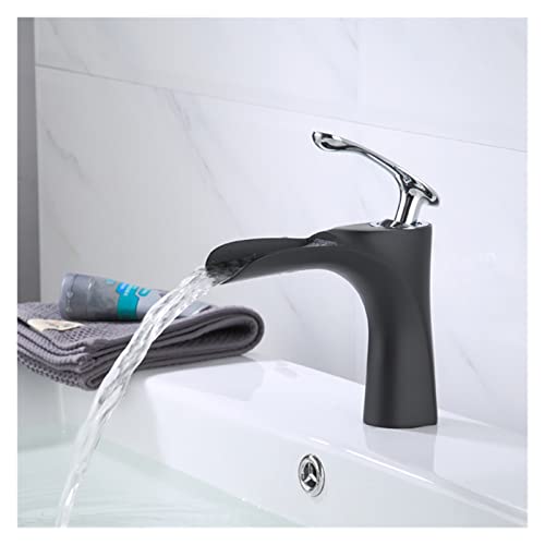 Robinet de salle de bain moderne monotrou pour vasque design chaud et froid 95226