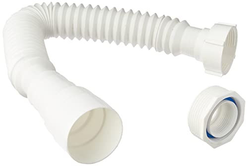 Sifão Extensível Plástico 500 mm, Pincéis Atlas, Branco