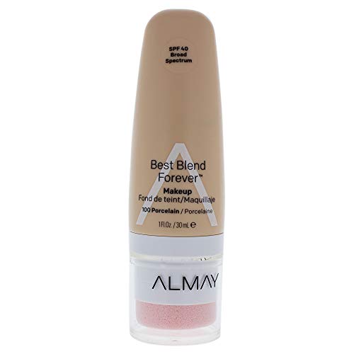Almay Best Blend Forever Foundation, Porcelain, 1 Fl. Oz., Spf 40 Broad Spectrum #TOP14