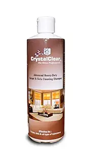 CrystalClear The Shine Professional Advance Heavy Duty Carpet Sofa Mattress Pillow Cushion Car Fabric Car Seat & Upholstery Cleaner Shampoo - (250 ml)