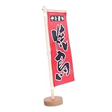 CHICAMPERA Banderín Vertical Japonés para Restaurante Sushi Decoración de Mesa Duradera con Diseño y Resistente para Vajilla Sushi y Exhibición de Menús