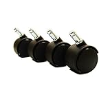 Chromcraft Casters in Brown (Set of 8)