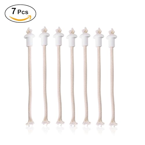 7 piezas soporte cerámico para mechas de vela miniatura 4