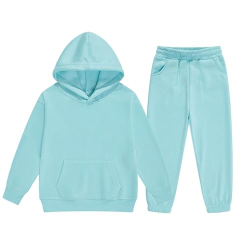 Toddler Kids Tracksuit Boys Girls 2 Piece Sweatsuit Jogging Outfits Jogger Sweatpants and Hooded Sweatshirt Clothing Sets