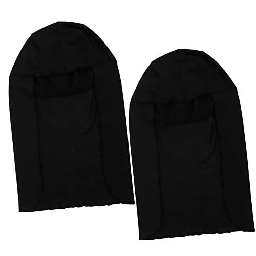 NAMOARLY Cotton Material Sun Hat with Neck Flap Sun Protection Turban for Women Men Outdoor Use Black