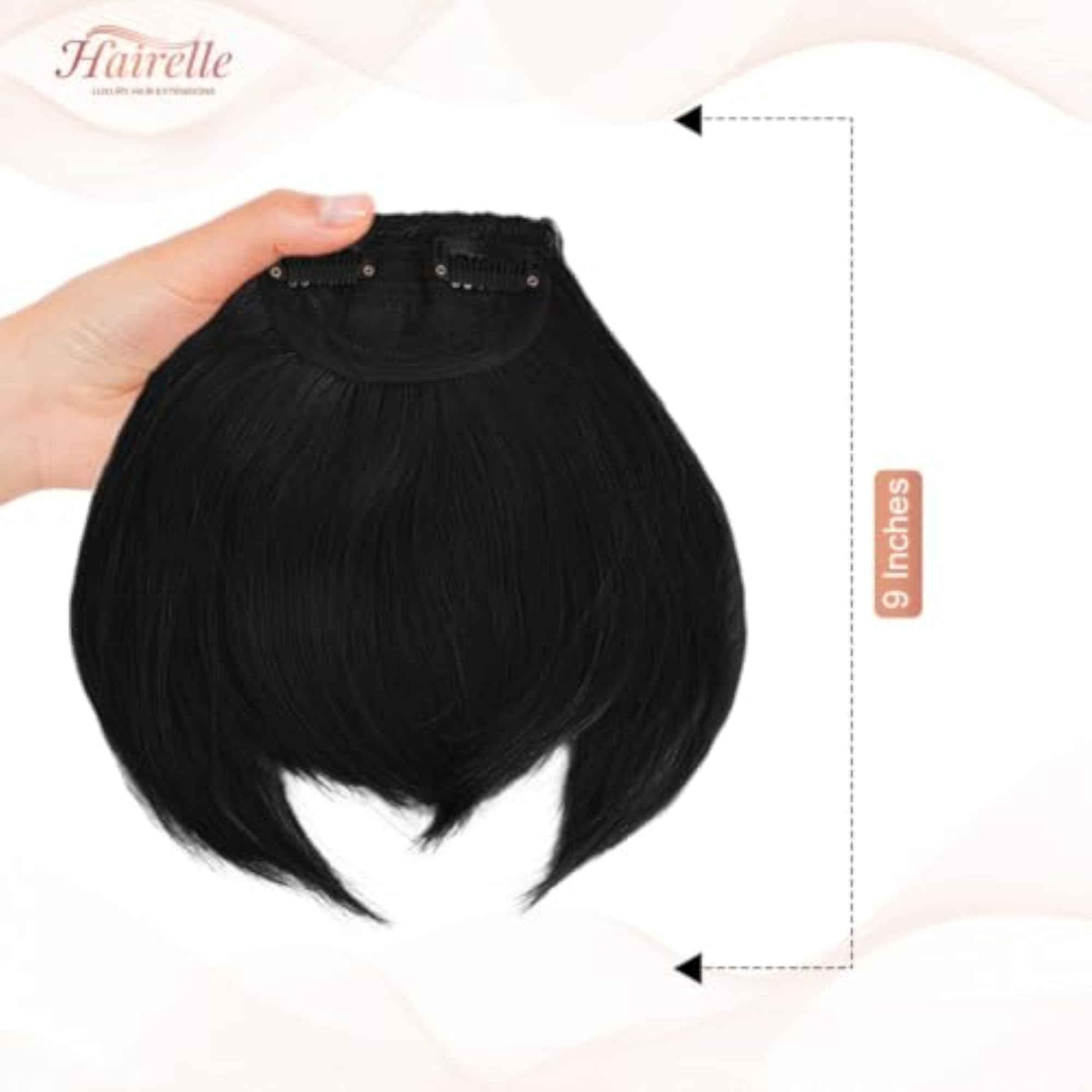 Clip-In Bangs for Women & Girls Synthetic Side Fringe