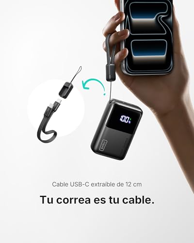 INIU Portable Charger, Ultra Mini 10000mAh 45W Fast Charging with Detachable Cable, Flight-Safe Travel USB C Power Bank External Phone Battery Pack for Xiaomi iPhone 17 16 Samsung S26 Google iPad etc - Image 6
