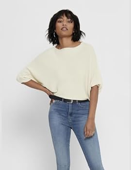 FULIER Boothals vleermuismouwen dolman losse gebreide truien en truien jumper tops voor vrouwen één maat, Donkergroen, One size