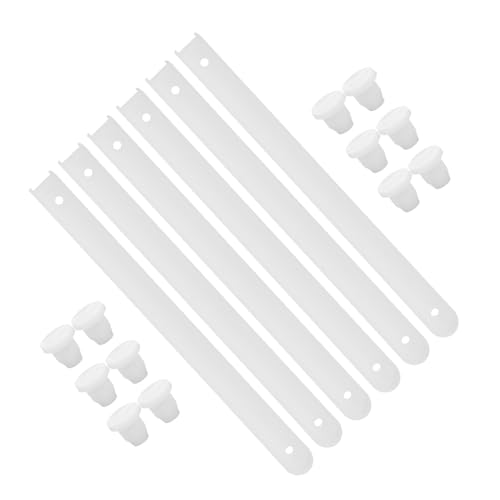 DECOMELODY 3 Juegos Deslizadores de Cajón de Plástico para Muebles Guías Laterales Resistentes y Suaves para Reemplazo Armarios Cajoneras y Contenedores