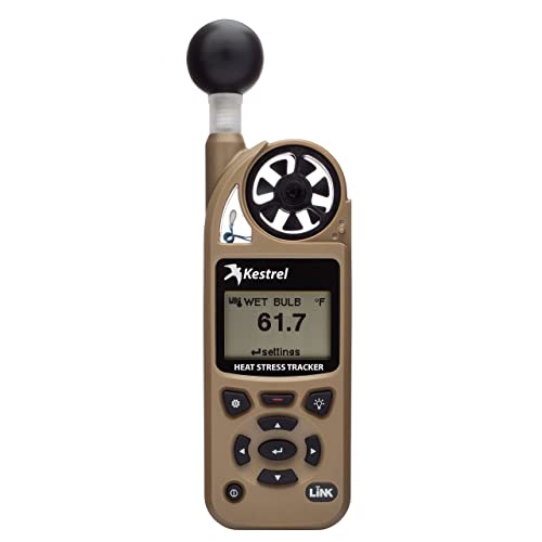 Kestrel 5400 Heat Stress Tracker Pro with Link, Compass and Vane Mount, Orange
