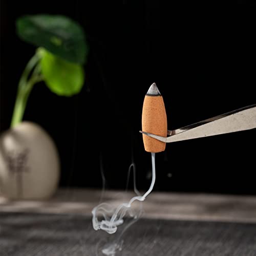 120 Pcs Large Backflow Incense Cones, 4 Mixed Natural Incense Waterfall, Sandalwood Rose Lavender Sakura For Backflow Incense Burner, Relaxation Meditation Yoga Gift #TOP4