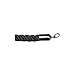 Barrier Rope, Nylon, Black, 6 ft. L
